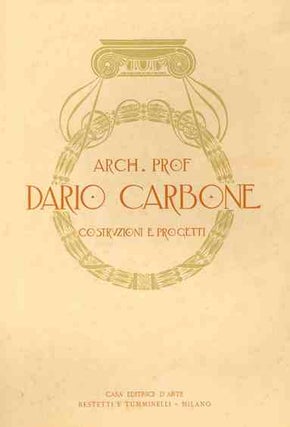 Book ID: 35231 Arch. Prof. Dario Carbone. Costruzioni e Progetti. Dario Carbone