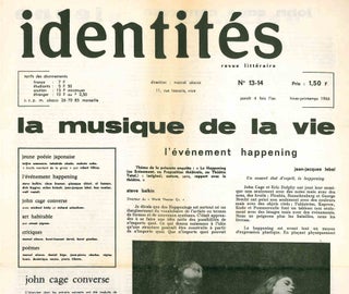 Book ID: 48834 Identités. Journal Littéraire. No. 1 (June 1962) through No. 13/14...