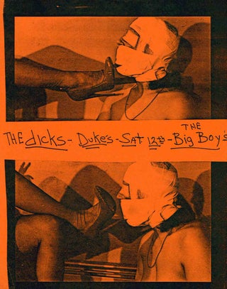 Archive of Performance Flyers for the Big Boys Punk Band.
