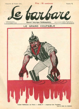 Book ID: 49021 Le Barbare: Illustré Satyrique Hebdomadaire. No. 1 (25 October 1914)...