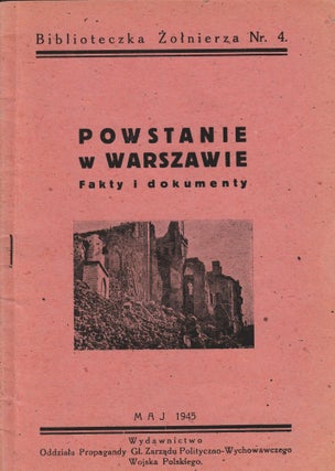 Book ID: 50287 Powstanie w Warszawie: fakty i dokumenty [The Warsaw Uprising: facts and...
