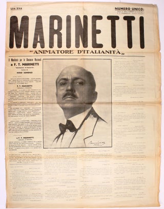 Book ID: 50503 Marinetti, "Animatore d'Italianità" (1924) (all published