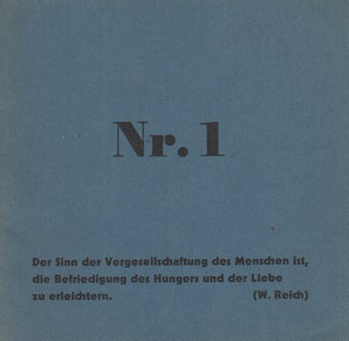 Book ID: 50873 Nr. 1, comic Reich strip ["der Sinn der Vergesellschaftung des Menschen...