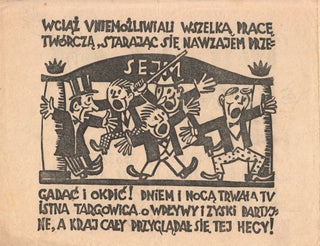 Myszy bez Kota [Mice without a Cat]. Political pamphlet with woodcut illustrations and text.