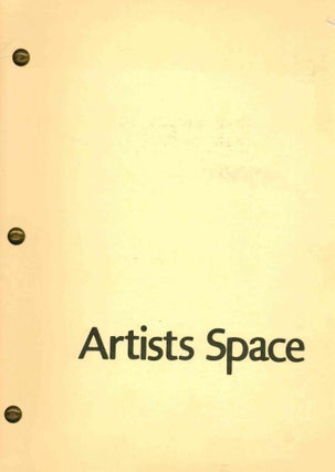 Book ID: 51721 Artists Space. New Art Auction and Exhibition