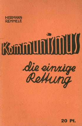 Collection of 1930's German Communist Propaganda Pamphlets.