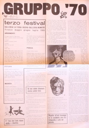 Book ID: 51865 Gruppo '70. Terzo Festival. Galleria La Vigna Nuova - Galleria Numero