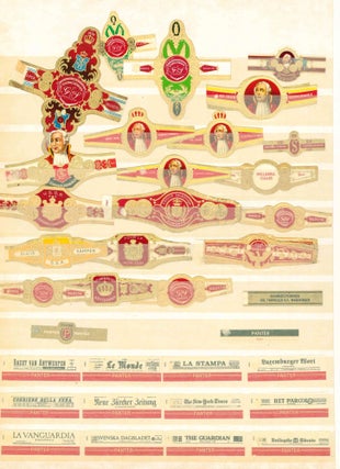 Collection of Mid-Century Cigar Bands and Cigarette Labels.