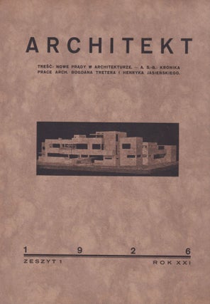 Book ID: 52299 Architekt [The architect]. No. 1 (1926). Adolf Szyszko-Bohusz
