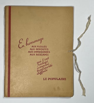 Book ID: 52680 Wrapper title: Le Populaire Clandestin. En hommage aux fusillés, aux...