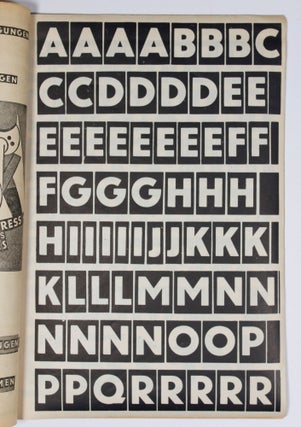 Blitz-Plakat: 1000 ausschneidbare Klebe-Buchstaben [Lightning-poster: 1000 cut-out sticker letters].