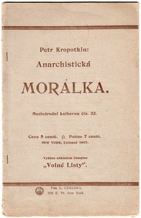 Book ID: P003873 Anarchistická morálka [Anarchist Morality].; Mezinárodná knihovna,...