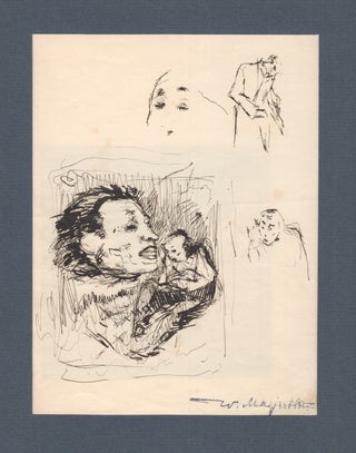 Book ID: P4875 Original ink sketch. Vasilii N. Masiutin, Masyutin Masjutin