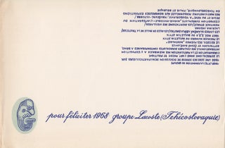 Book ID: P5464 New Year’s greeting card: “pour féliciter 1968, groupe Lacoste...