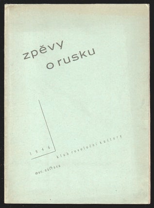 Book ID: P5539 Zpěvy o Rusku [Songs about Russia]. From the Russian by Jaroslav...