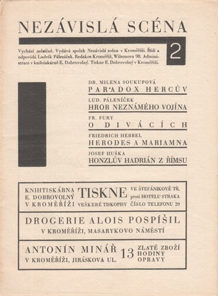 Book ID: P6057 Nezávislá scéna [The independent stage], vol. I, nos. 1–10 (complete...