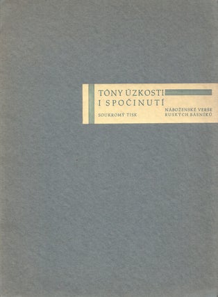 Book ID: P6289 Tony úzkosti i spočinutí, jež vyloudili ruští básníci na lyře...