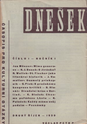 Book ID: P6747 Dnešek: časopis pro kulturní otázky [Today: a journal for cultural...
