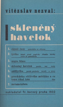 Book ID: P6863 Sklěnený havelok [A havelock of glass]. Signed and inscribed....