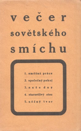 Book ID: P6872 Večer sovětského smíchu [An evening of Soviet humor